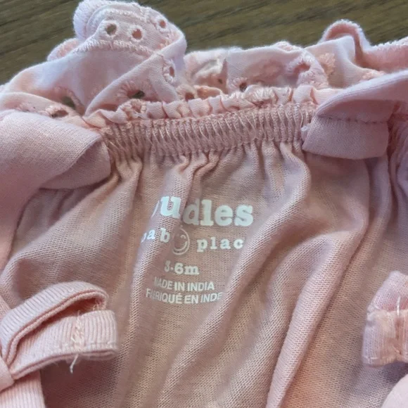 Charming Pink Ruffle Diaper Cover - Picture 2 of 3